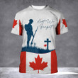 Canada Soldier Lest We Forget Shirt Honoring Veterans Remembrance Day Apparel Gifts For Him