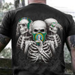 Washington Three Skeleton No Evil T-Shirt For Men's Unique Graphic Washington Gifts