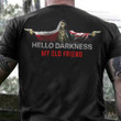 Poland And American Flag Shirt Skull Hello Darkness My Old Friend Shirt Gifts