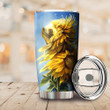 Sloth With Sunflowers Tumbler Unique Design Insulated Coffee Tumbler Sloth Lovers Gifts