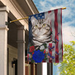 Cat American Flag Cat Lover Patriotic Flags Indoor Outdoor Home Decor