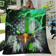 Thin Green Line Eagle Blanket Pride Military Throw Blanket For Sofa Decoration