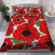 Red Poppy Flower Bedding Set Bed Duvet Cover Set Bedroom Bed Decor