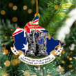 Australian Veteran Land Of The Free Because Of The Brave Ornament Honor Fallen Soldiers
