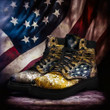 Old Vintage American Flag Boots Patriot Boots Patriotic Merchandise Men Women