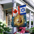 Canada Israeli Flag Lion Of Judah I Stand With Israel Flag Support Israel Merch
