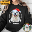 Personalized Christmas Golden Retriever Human Shirt 2023 Xmas Dog Lovers T-Shirt Gifts
