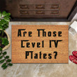 Are Those Level 4 Plates Doormat Funny Welcome Front Door Mat Sayings