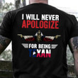 I Will Never Apologize For Being Texas Shirt Texas Flag Skull With Gun T-Shirt