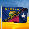 Montana We Stand With Texas Flag Montana State Backing Texas Support Flag Merch