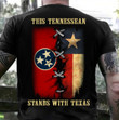 This Tennessean Stands With Texas T-Shirt Tennessee State Support Texas Shirt Clothing