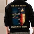 This North Dakotan Stands With Texas Hoodie North Dakota Support Texas Hoodie Merch
