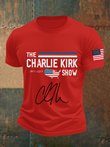 Charlie Kirk Freedom T-shirt The Charlie Kirk Show Shirt Signed Memorial Merch