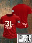 Charlie Kirk A True Patriot T-Shirt Thank You Charlie Red White Blueberries Tribute Clothing