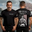 US DD-214 250Th Anniversary T-Shirt America's Official Man Card Enlisted Ranks Veteran Merch