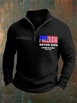 Charlie Kirk Freedom Merch Zipped Sweatshirt Freedom Never Dies 1993 2025 Tribute TPUSA Gifts