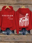 Charlie Kirk Freedom Red Hoodie Faith Over Fear Liberty Shirt Signed Red Live Free Merch