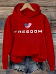 Charlie Kirk Freedom Red Hoodie Freedom Over Fear Liberty Shirt Proud Red Live Free Merch