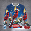 Indiana Christmas Sweater Gold Torch And Cardinal Bird Indiana Sweater Christmas Gifts 2023