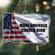 Charlie Kirk MACK Acrylic Christmas Ornament Make America Charlie Kirk Christmas Gift Ideas