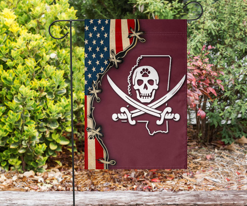 Ms State Pirate Flag American And Mississippi State Pirate Bulldogs Flag Decorations