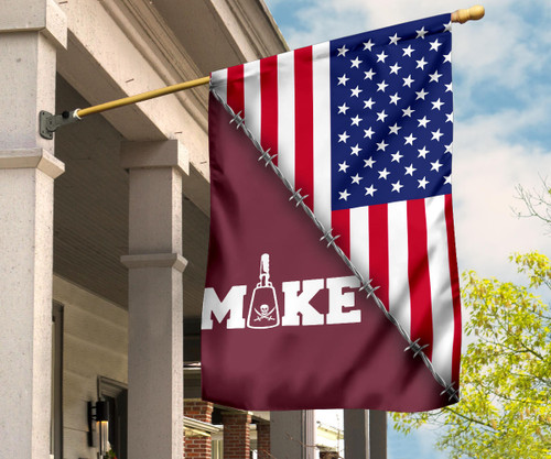 Mike Leach Pirate Flag American And Mississippi State Pirate Flag Inside Outside