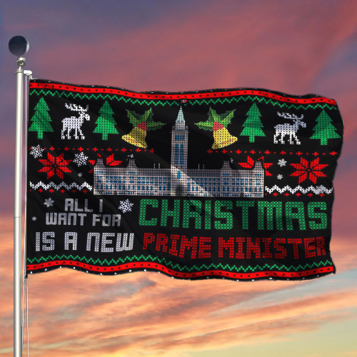 All I Want For Christmas Flag