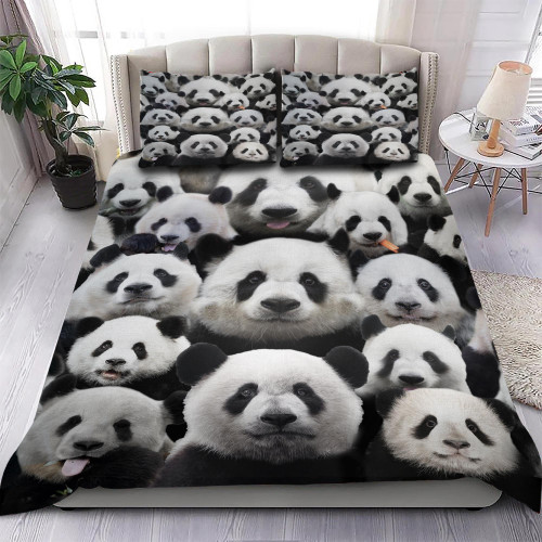 Panda Bedding Set 3D Print Bed Duvet Cover Set Gifts For Panda Lovers