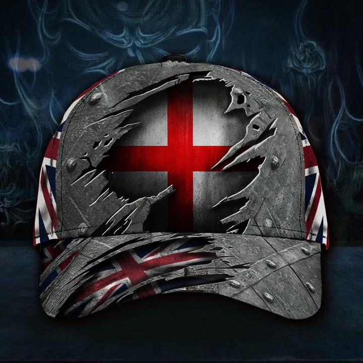 England 3D Hat Print Union Jack Flag Cap Vintage Hat England Hats For English Dad Gift