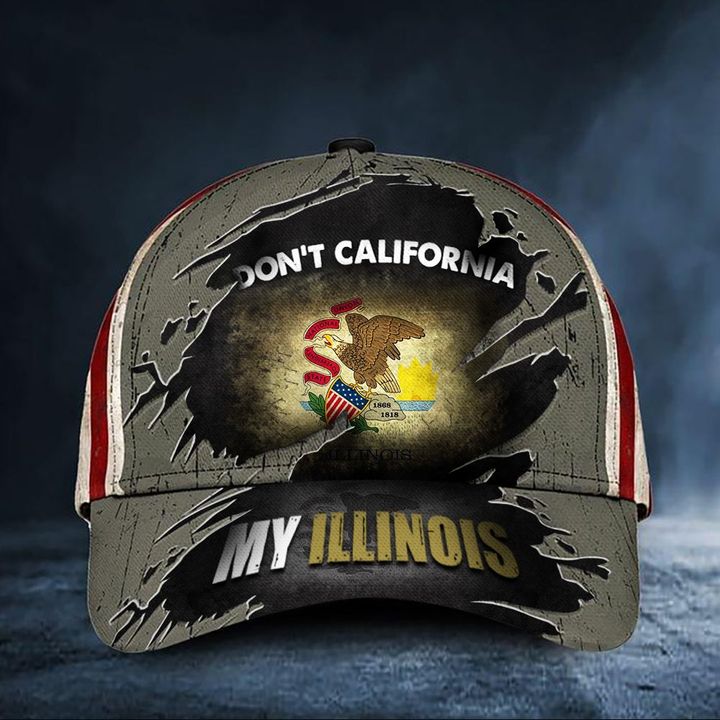 Don't California My Illinois Cap Vintage American Flag Hat Mens Unique Friends Gift Ideas