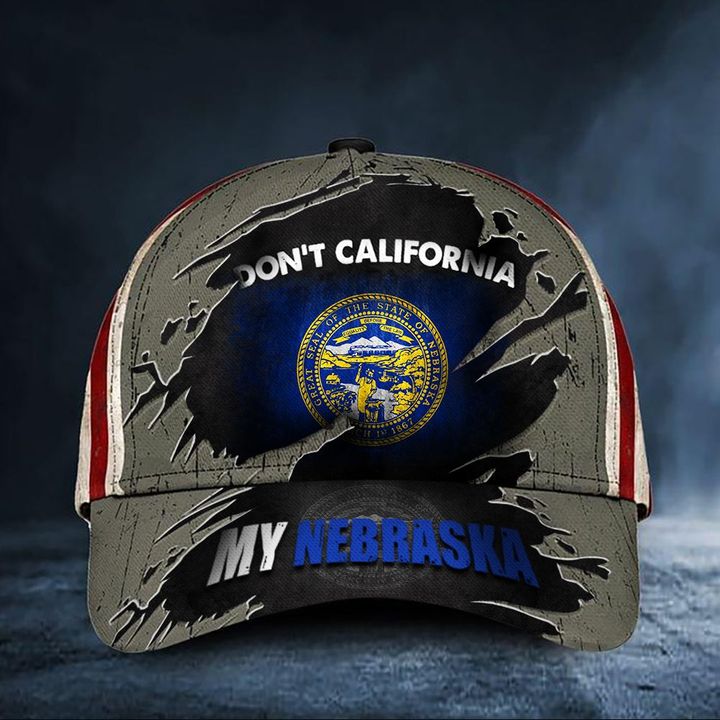 Don't California My Nebraska Hat Vintage USA Flag Cap For Men Honor State Of Nebraska Gift