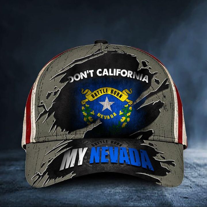Don't California My Nevada Hat Vintage USA Flag Cap Honoring State Of Nevada Merchandise