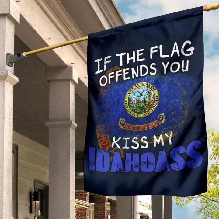 If The Flag Offend You Kiss My Idahoass Flag Patriotic Decoration Outside Yard Decorations