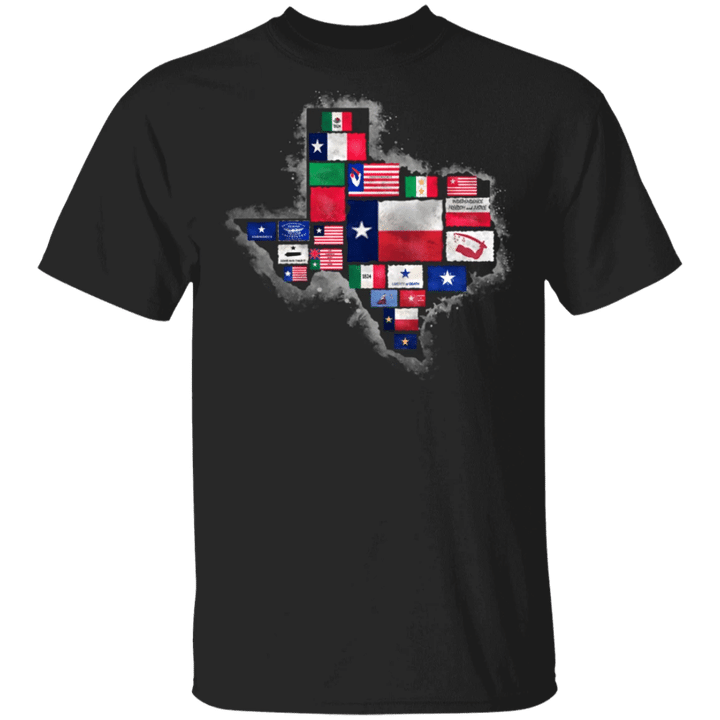 Republic Of Texas Shirt Texas State Map Vintage Graphic Tee For Texan Patriots Gifts For Him