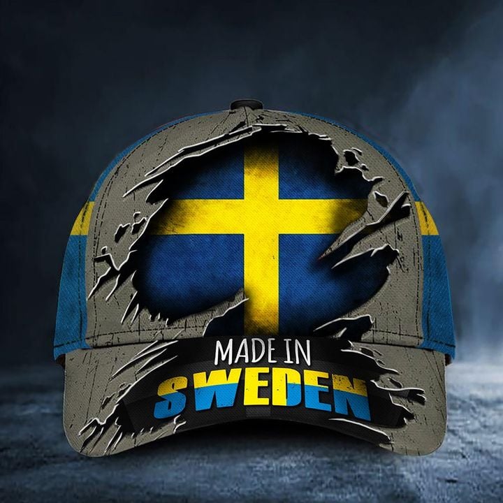 Made In Sweden Cap Sweden Flag Old Retro Hat Unique Proud Hornor Swedish Gift Merch