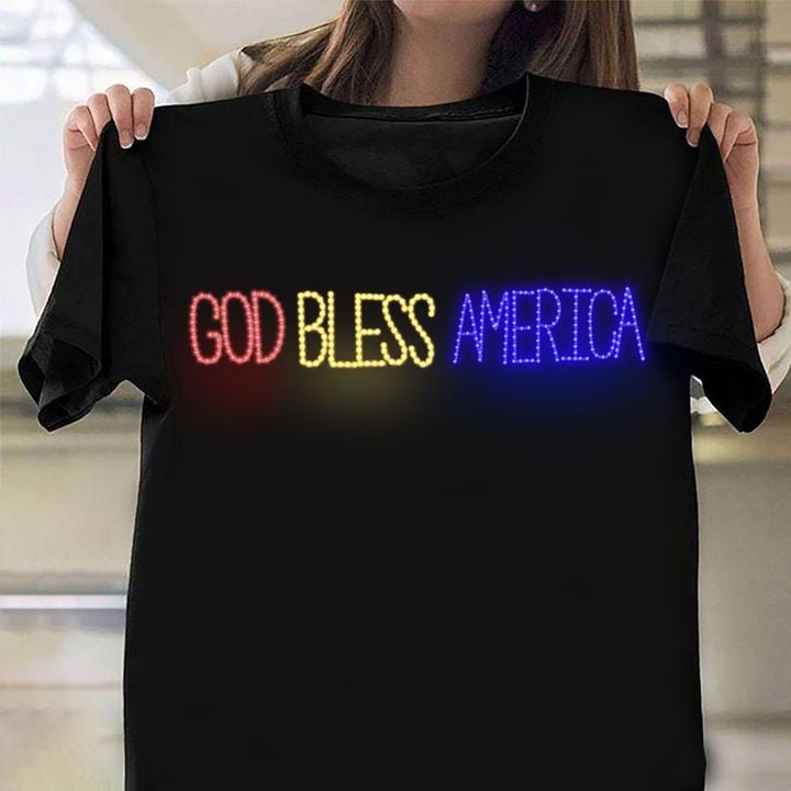 God Bless America Shirt Mens Womens Patriotic Tee Shirt Christian Gift Ideas