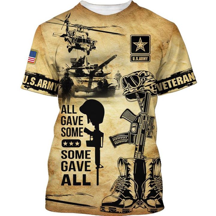 US Army Veteran Shirt All Gave Some Some Gave All T-Shirt Patriotic Gift For Army Veterans