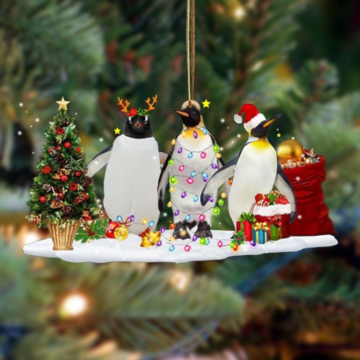 Penguin Family Of 3 Ornament Cute Funny Christmas Ornaments Gifts For 2021