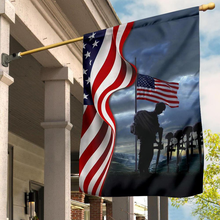 Soldier American Flag Military And Patriotic Flags Outdoor Decor Veteran Day Ideas