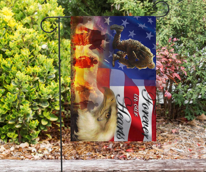 US Soldier Forever In Our Heart American Flag Memorial Day Decoration Ideas