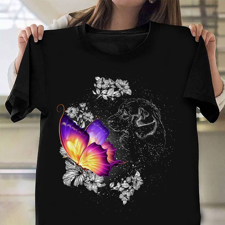 Beagles Dog With Butterfly Shirt Dog In Heaven Memorial T-Shirt Gifts For Beagle Lovers