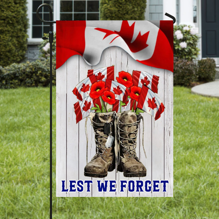Canada Veterans Boots Poppy Lest We Forget Flag Canada Veterans Remembrance Day Flag