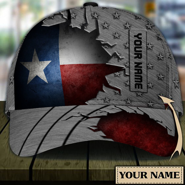 Personalized Texas State Flag Hat Pride Texas Patriotic Hats Presents For Him