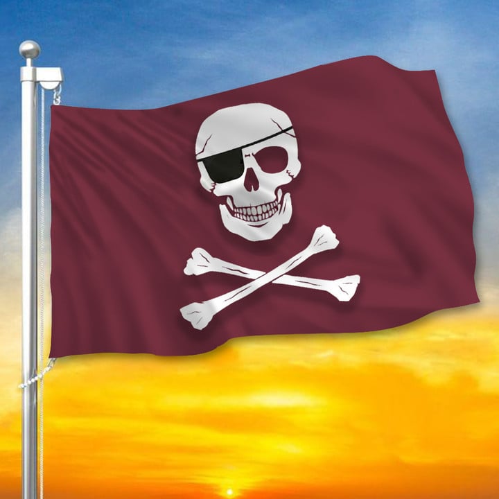 Mike Leach Flag Mississippi State Pirate Flag Home Decor