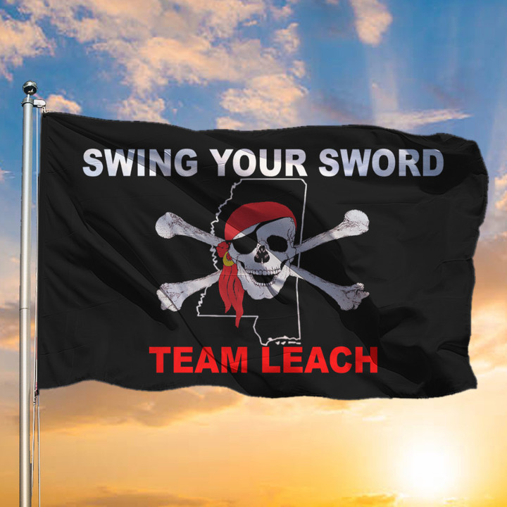 Black Pirate Flag Emanuel Wynn Flag Swing Your Sword Team Leach Merchandise Decor