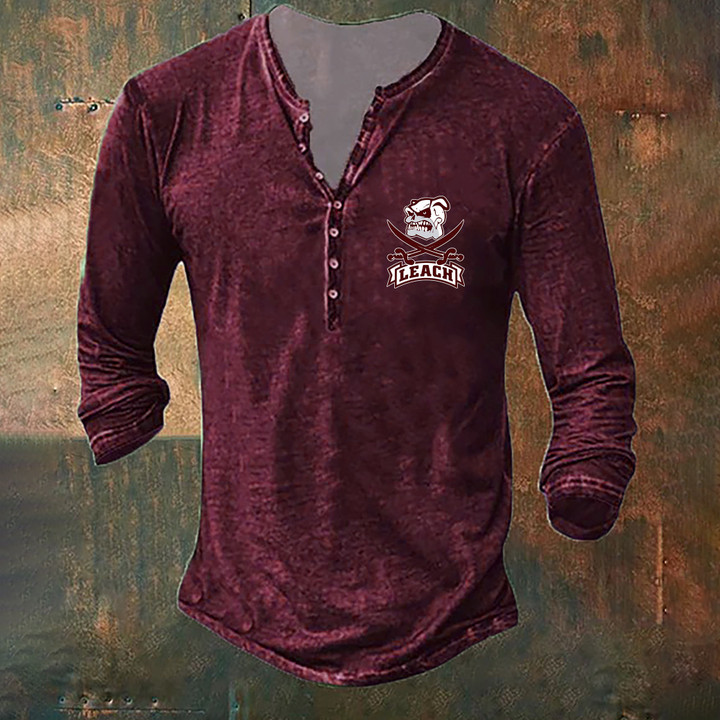 Mississippi State Bulldogs Long Sleeve Shirt Mike Leach Swing Your Sword Clothing