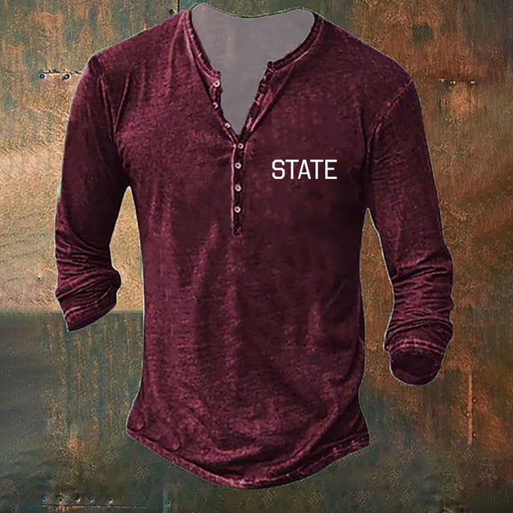 Mississippi State Pirate Long Sleeve Shirt Swing Your Sword Mike Leach Clothing Men