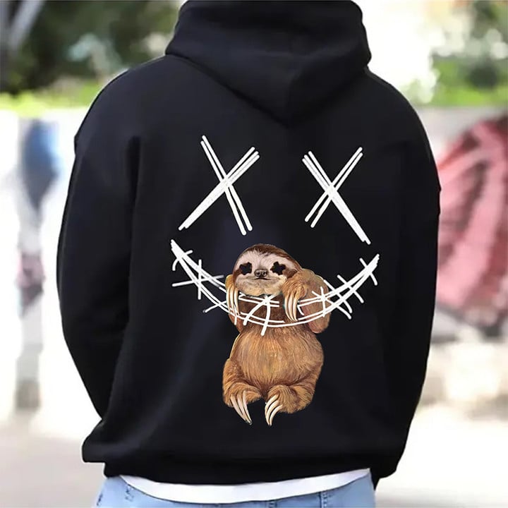 Sloth Hoodie Funny Graphic Sloth Clothing Gifts For Animal Lovers