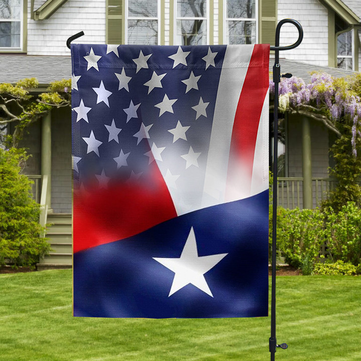 Texas And American Flag US State Of Texas Patriotic Decorations For Outside