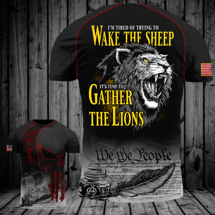 Wake The Sheep It's Time To Gather The Lions Shirt We The People Apparel Gift Ideas For Husband